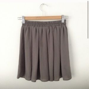 Brandy Melville Taupe Skirt